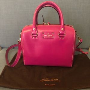 Kate Spade Bright Fuschia LG satchel